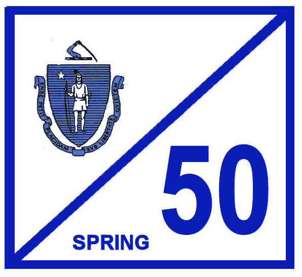 (image for) 1950 Massachusetts SPRING INSPECTION Sticker